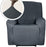 Sapphire Home Recliner Chair SlipCover Shield, Form-fit Stretch, Wrinkle Free, Protector cover for Recliner, Remote Pocket, Polyester Spandex Fabric, Checked Pattern Solid Non-slip, Dark Gray Charcoal