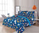 Sapphire Home 6 Piece Twin Size Boys Kids Teens Comforter Set Bed in Bag, Shams, Sheet Set & Decorative Toy Pillow, Kids Comforter Bedding w/Sheets, Video Games Gaming, Blue/Green, 6pc Game