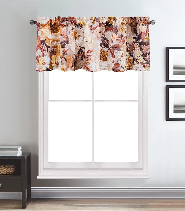Sapphire Home Watercolor Floral Grommet Panels 55" W x 84" L (110" Width) Decorative Window Curtain Panels, Room Darkening Woven Fabric Soft Panels for Living Room/Bedroom, Reina 84" Blush Pink Rose