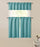 Sapphire Home 3pc Kitchen Curtain 2 Tier (36"L) + 1 Valance (15"L) Semi-Blackout, Woven Fabric Soft Touch, Room Darkening Solid Short Panels, Curtains for Small Window, Tier Panels, (BT181, Turquoise)