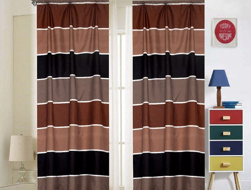 Sapphire Home 2 Panel Curtain Set, Vibrant Multi-Color Stripes Print Multicolor Boys Kids Girls Teen Room DÃ©cor, (Curtain, Multi-Color)